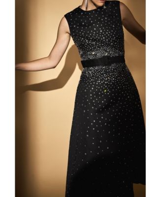 Women's Hotfix Diamante Midi Dress