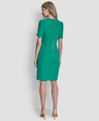 Women's Crewneck Short Sheath Dress