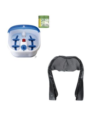 Ultimate Recovery Bundle: 3D Shiatsu Back Massager & Heated Foot Spa