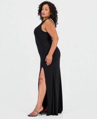 navy blue mermaid dress Trumpet/Mermaid V-Neck Short Sleeves Floor-Length Mother of the Bride