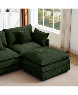 Modular Sectional Sofa, 102 Inch L-Shaped Couch Set