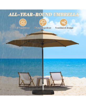 Round Cantilever Umbrella with Center Pole