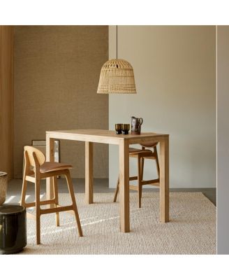 Eden solid oak bar table