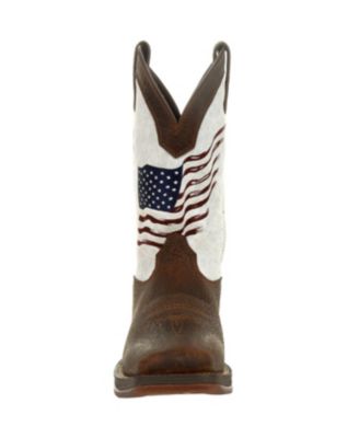 Men's Rebel by Distressed Flag Embroidery Western Boot
