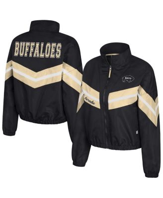 Women's Black Colorado Buffaloes Thin Ice Full-Zip Windbreaker Jacket