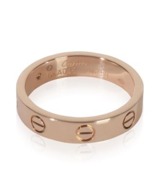 Rose Gold Diamond Small Model Love Ring