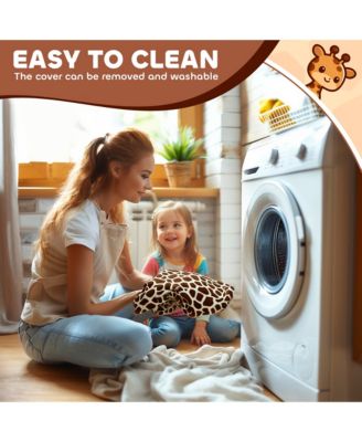 6V Kids Ride On Horse, Electric Riding Animal Giraffe with Music