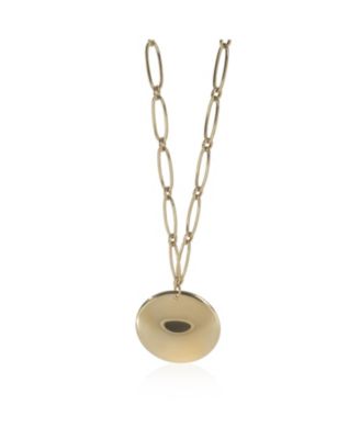 Yellow Gold  Elsa Peretti Round Disc Necklace