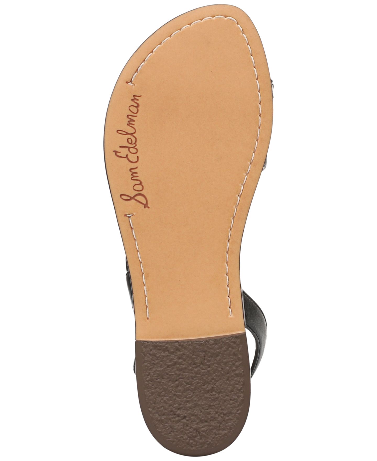 Женские сандалии Sam Edelman Grace Strappy, цвет: Чёрный кожаный — фото 5