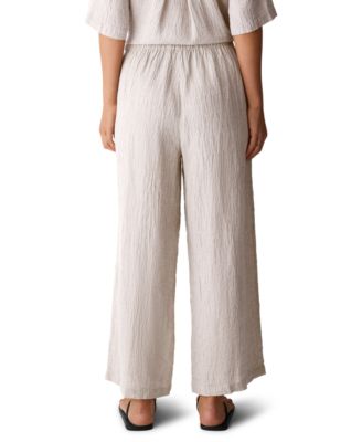 Women's & Plus Size Seersucker Stripe Drawstring Pants