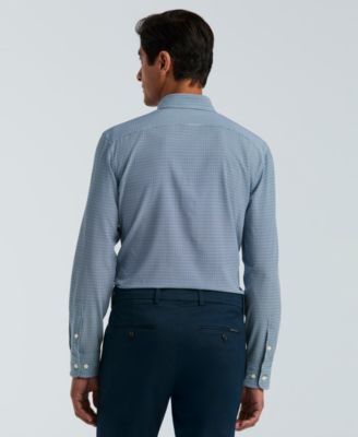 Men's Slim-Fit Mini Geometric Print Shirt