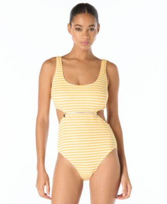 Michael Kors Women's Scoop Neck Cut-Out One-Piece Swimsuit