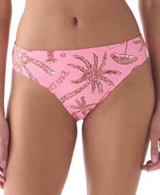 Women's Printed High-Cut Swim Bottoms