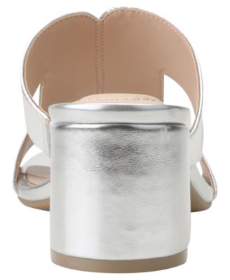 Women's Merring Block Heel Slip-On Dress Sandals