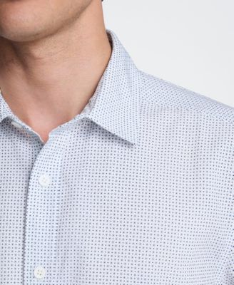 Men's Short-Sleeve Point Collar Shirt