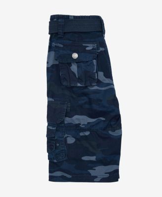Boy's Belted Twill Cargo Shorts