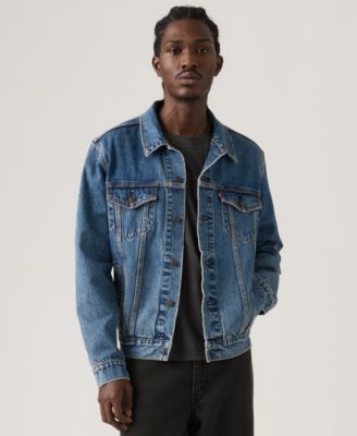 Men's Regular-Fit Non-Stretch Denim Trucker Jacket