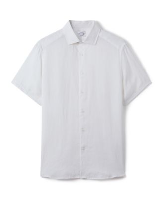 Men's Slim Fit Linen Button-Through Shirt