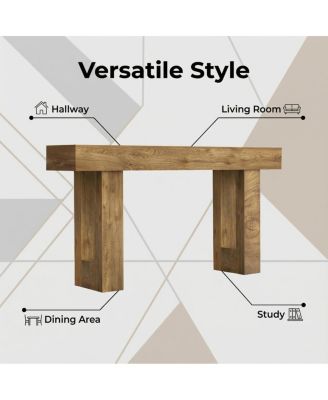  Farmhouse Entryway Console Table with Storage