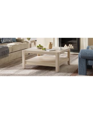  Modern Farmhouse Coffee Table with Soft Rounded Profile