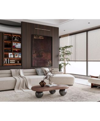  40" Cloud Coffee Table with 3 Ball Legs