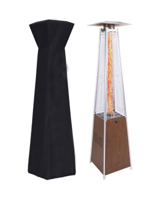Patio Heater 48,000 BTU Propane with Wheels & Cover, Outdoor/Indoor Use
