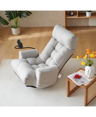 Streamdale  Ergonomic Lounge Chair with Foldable Arms