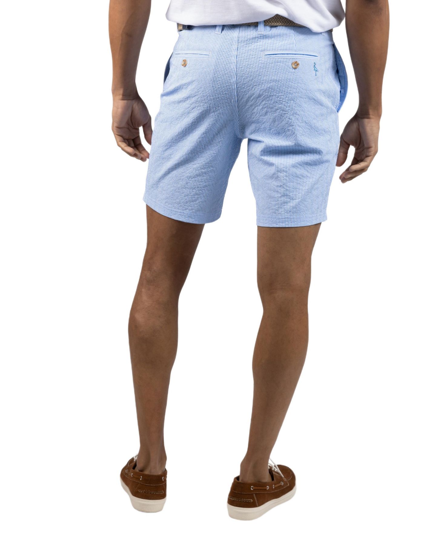 Мужские шорты Tailorbyrd Seersucker Stripe Short, цвет: Синий — фото 2
