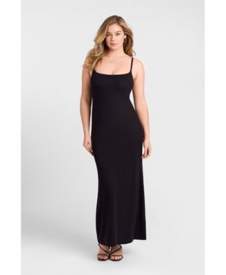 Women's Scoop Neck Ribbed Sculpting Cami Maxi Dress