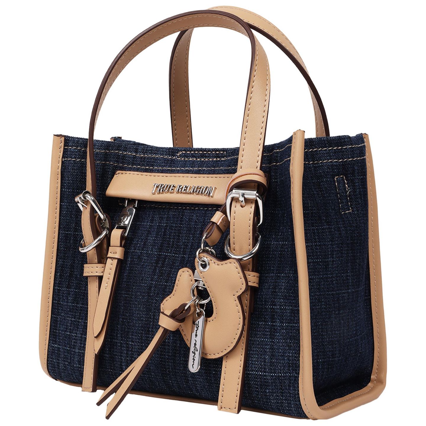 Женская сумка True Religion Dangle Mini Tote, цвет: Тёмный джинсовый — фото 3