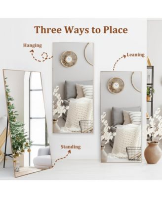 Full Length Mirror 71" x 31", Large Floor Mirror Free Standing, Full Body Mirror for Bedroom Living Room Gym, Mirror