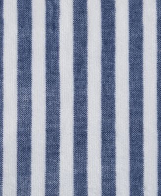 Laguna Beach Stripe Printed Plush Throw, 70" x 50"