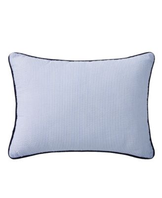 Crest Breakfast Seersucker Decorative Pillow, 12" x 16"