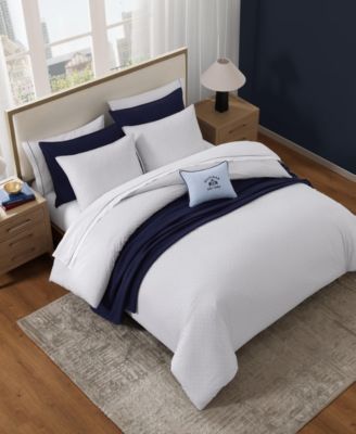 Trellis Flag Cotton Reversible 3-Pc. Duvet Cover Set, Full/Queen