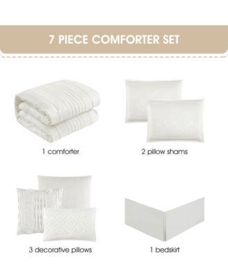 Waverly Geometric 7-Pc. Comforter Set, Queen