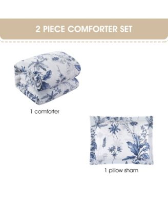 Hender Floral 3-Pc. Comforter Set, Twin
