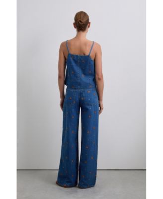 Women's Embflower Denim Pant