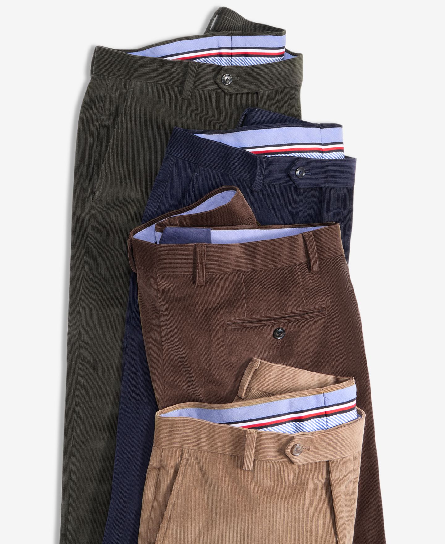 Мужские брюки Tommy Hilfiger Modern-Fit Solid Corduroy, цвет: Коричневый — фото 7