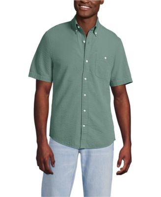 Men's Short Sleeve Seersucker Shirt