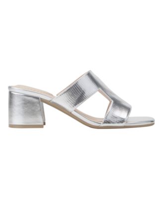 Women's Merring Block Heel Slip-On Dress Sandals