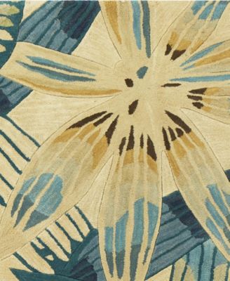 Sparta Nassau 3154 Ivory/Teal 2'6" x 10' Runner Area Rug