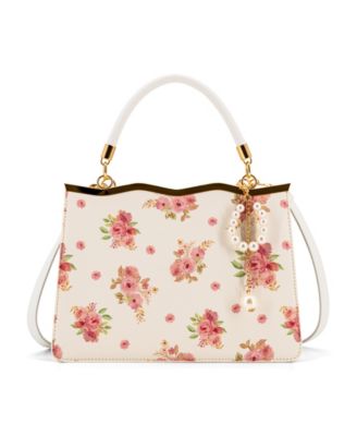 Camille Floral Top Handle Small Satchel Bag