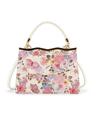 Amelie Floral Bow Small Satchel Bag