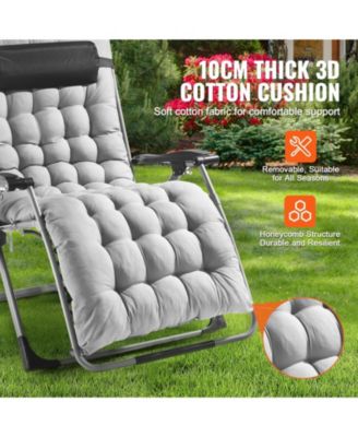 33 Inch Zero Gravity Recliner Chair with Cushion and Cup Holder
