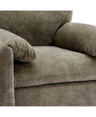 Modern Chenille Oversized Armchair Accent Chair.