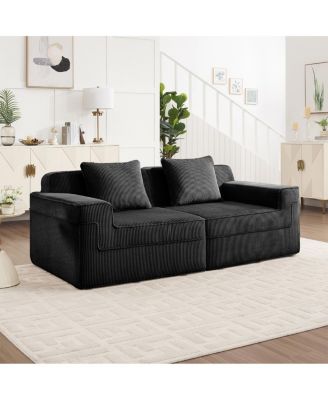 Cloud Boneless Sofa: Plush Corduroy, Unmatched Comfort, Easy Setup