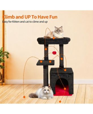 Cat Tree Kitten Tower Indoor Condo Sisal Posts Jump Platform Activity Center Play House