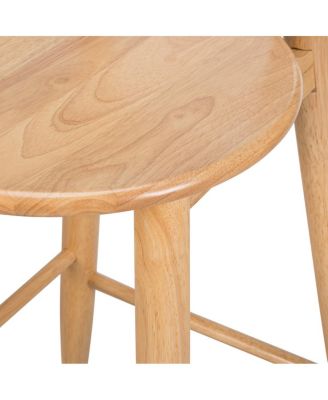  Grove Indoor Rubberwood Barstool, Natural Finished, Set of 2