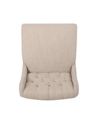 Streamdale Modern Minimalist Metal Bar Stool, Beige, 30" Height, Fabric Seat