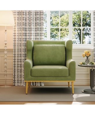 Modern Velvet Accent Armchair